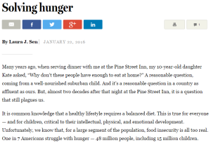 Solving hunger The Boston Globe