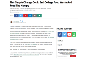 This Simple Change Could End College Food Waste And Feed The Hungry
